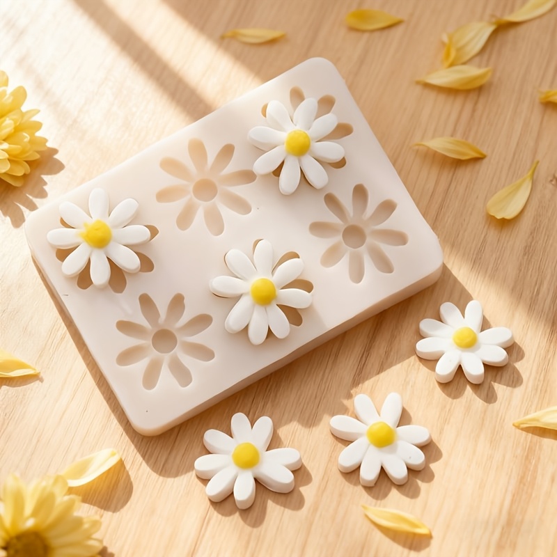 Soap Making Silicone Molds - 1pc 3D Daisy Sunflower Silicone Mold