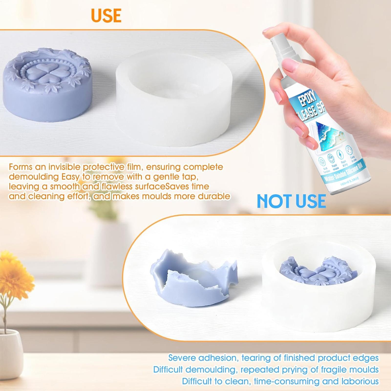100ml Silicone Release Spray E - огляд і ціна Soap Making Silicone Molds
