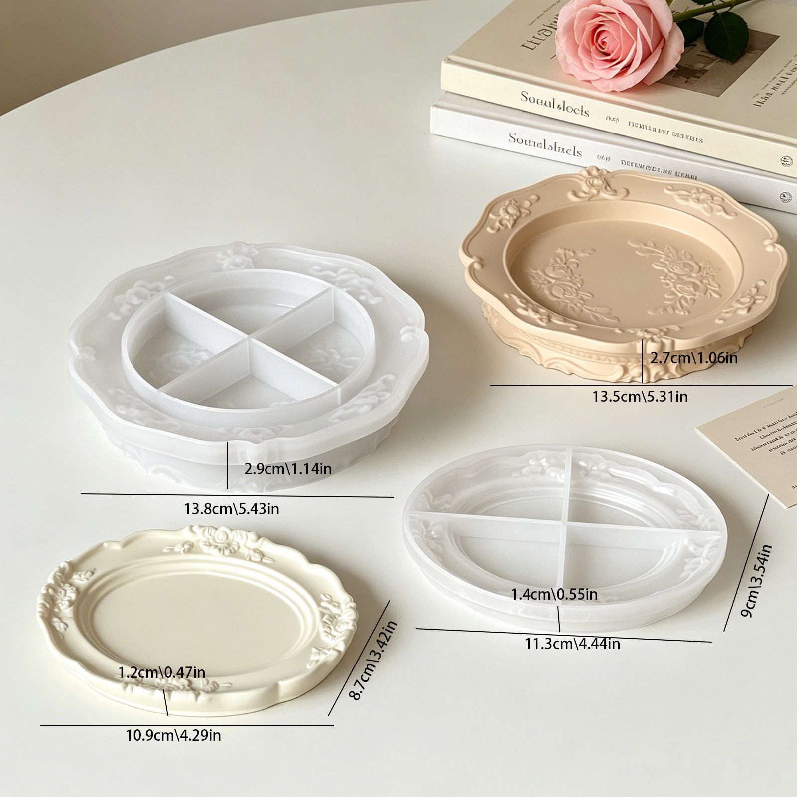 Elegant Vintage Baroque Lace S - огляд і ціна Soap Making Silicone Molds