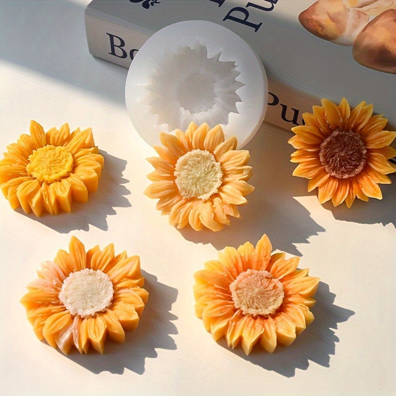Vibrant 3D Sunflower Silicone  - огляд і ціна Soap Making Silicone Molds