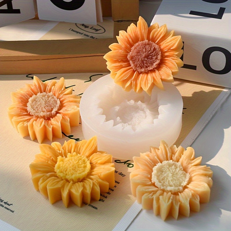 Vibrant 3D Sunflower Silicone  - огляд і ціна Soap Making Silicone Molds