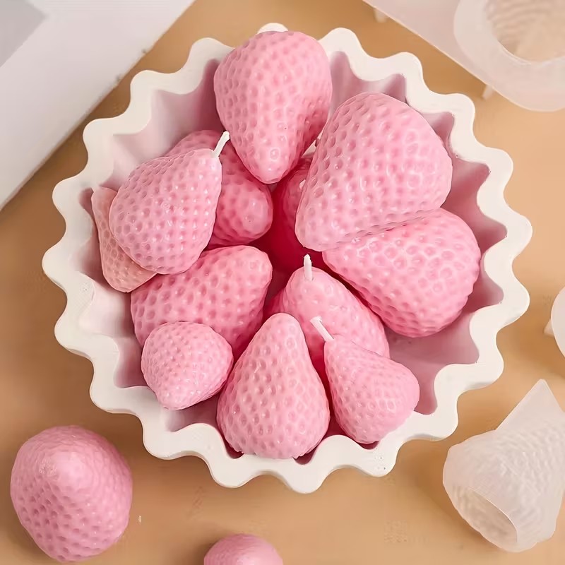 Strawberry Silicone Candle Mol - огляд і ціна Soap Making Silicone Molds