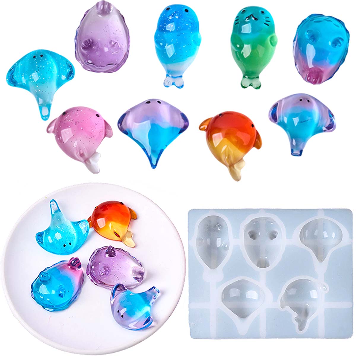 3D Healing Kawaii Manta Ray Wh - огляд і ціна Soap Making Silicone Molds