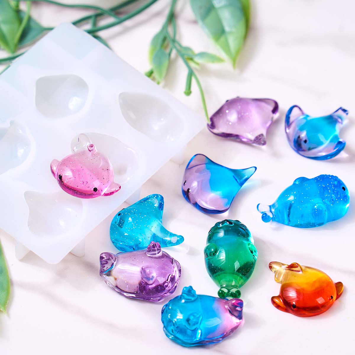 3D Healing Kawaii Manta Ray Wh - огляд і ціна Soap Making Silicone Molds