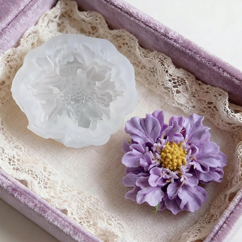 1 Dreamy Blue Potted Flower Si - огляд і ціна Soap Making Silicone Molds