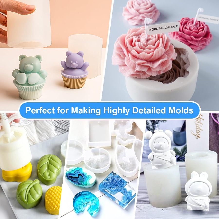 Silicone Mold Making Kit, 38.8 - огляд і ціна Soap Making Silicone Molds