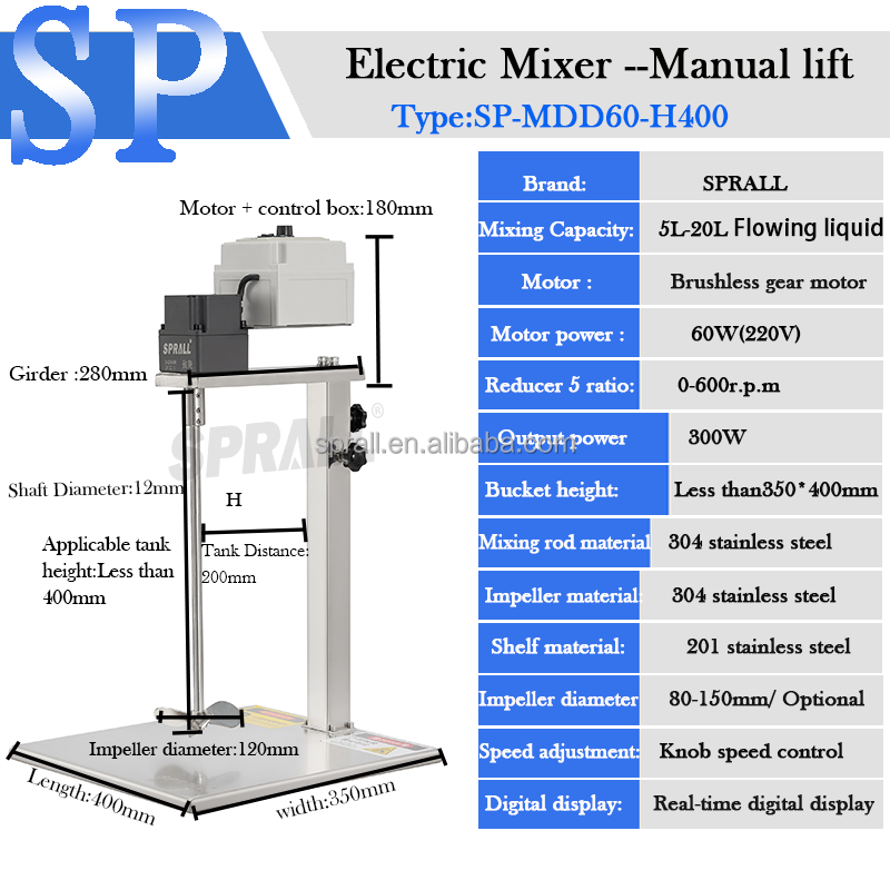 SPRALL SP-MDD60-H400 Electric  - огляд і ціна Making Soap And Detergent